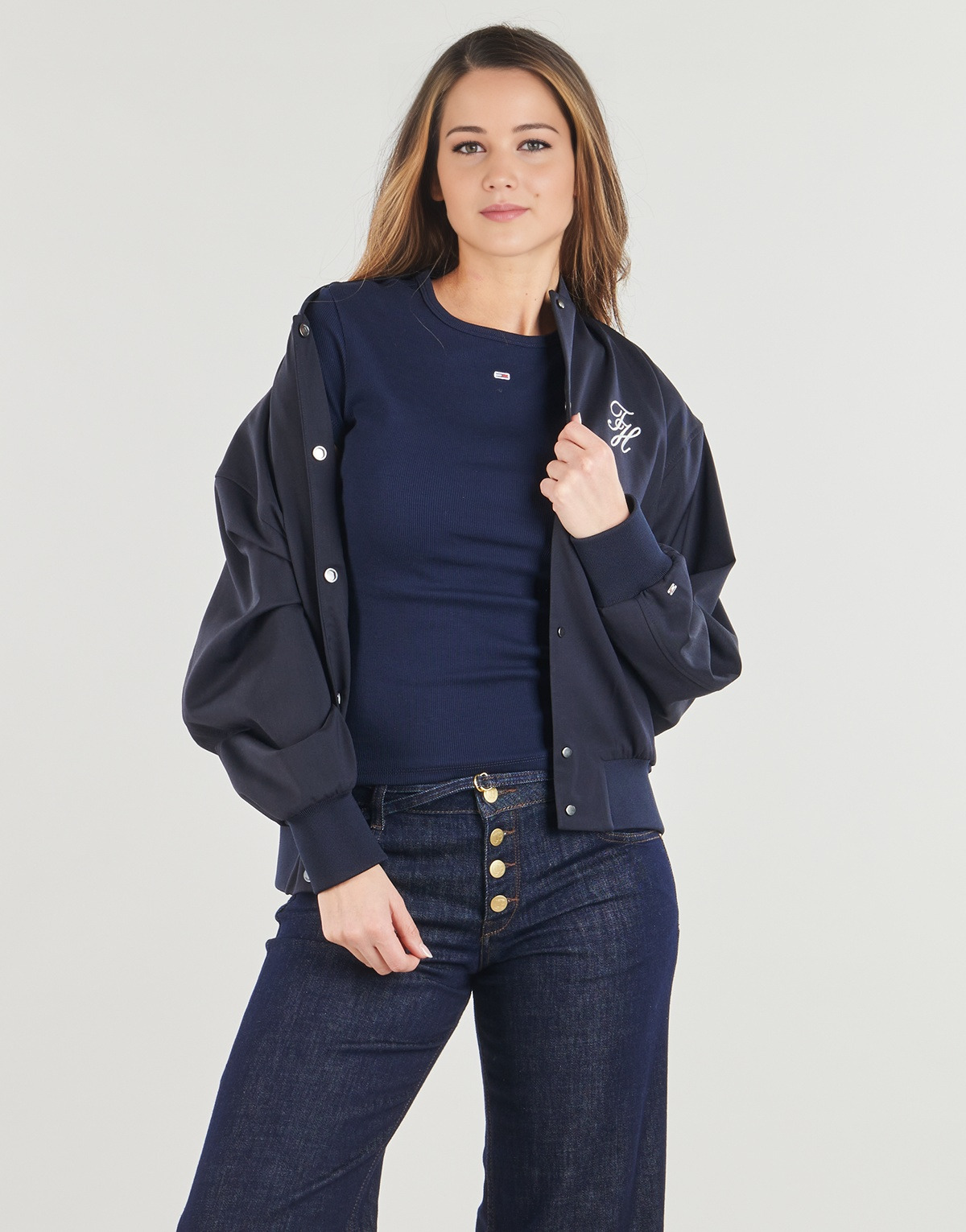 Tommy Hilfiger - TIMELESS WOOL TAILORED BOMBER - Marine
