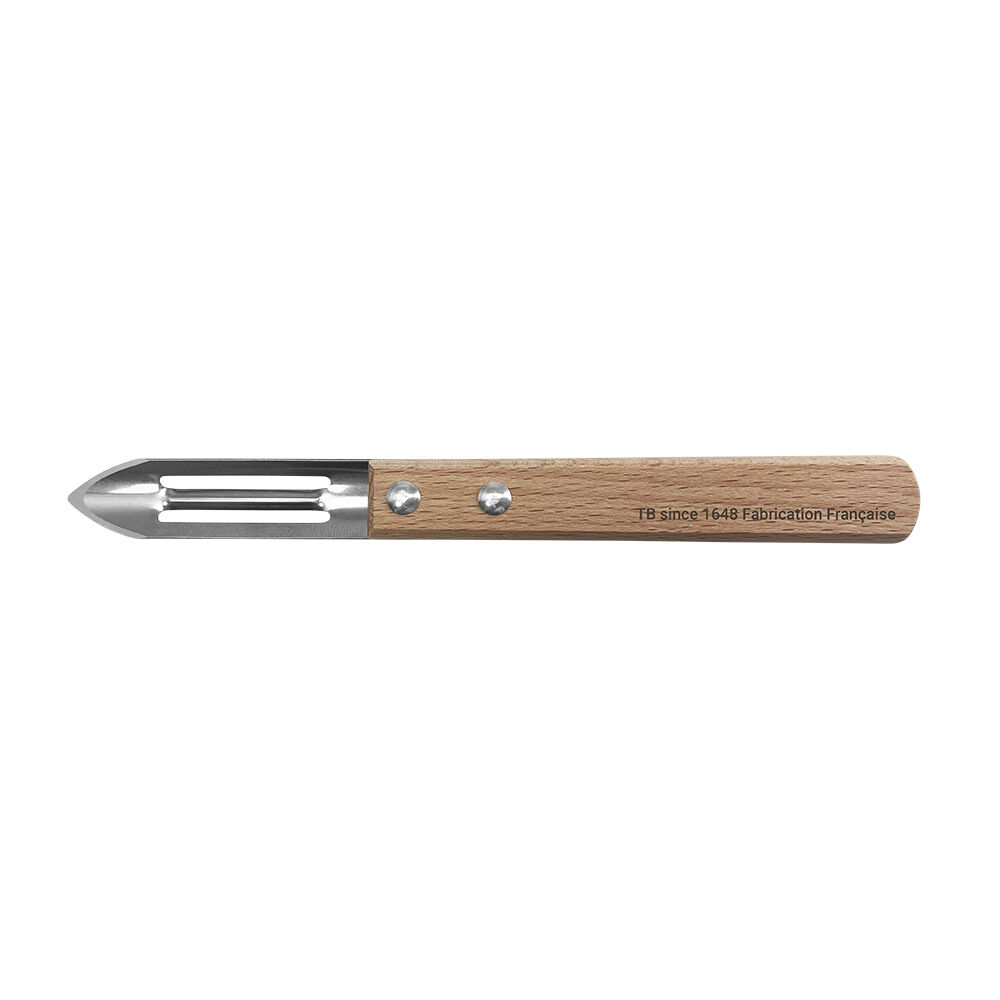 éplucheur inox manche hêtre