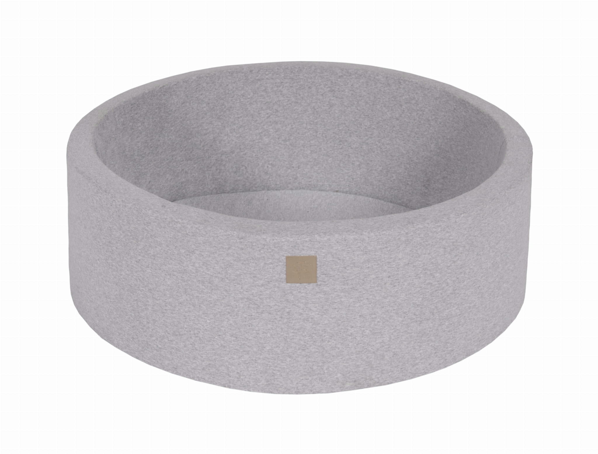 - Piscine sèche ronde 90x30cm pour enfant sans boules Coton Gris clair