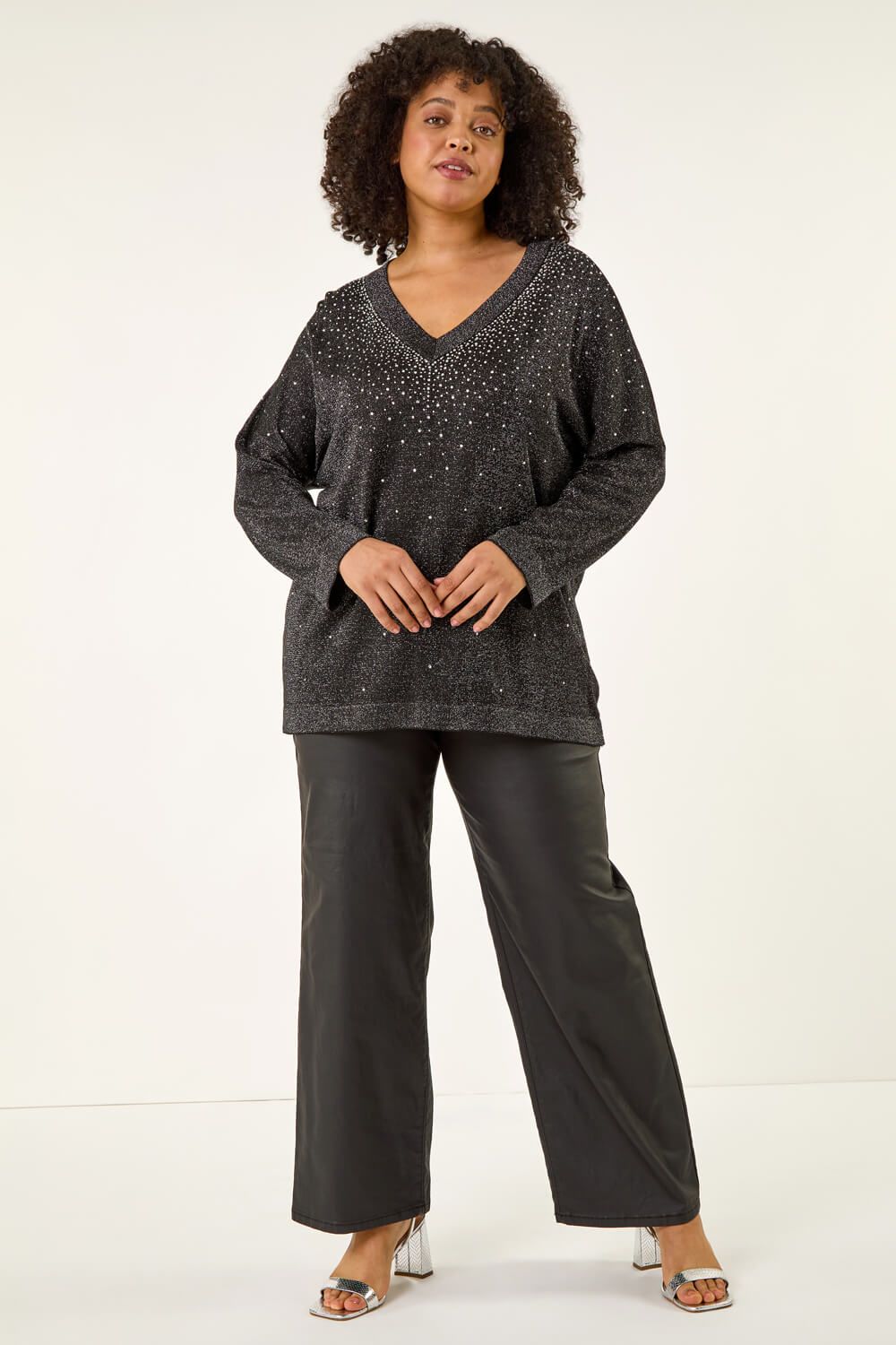 Roman Curve Hotfix Knit Top