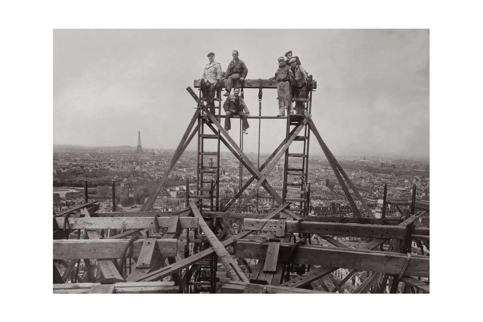 VILLES - Photo ancienne noir et blanc Paris n°27 cadre noir 60x90cm