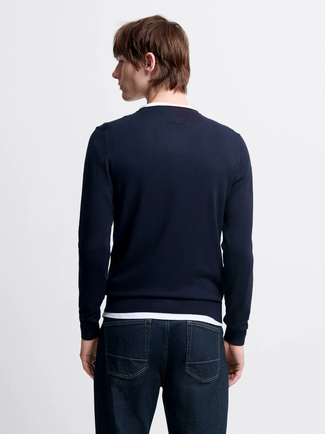 Pull col rond en viscose certifiée