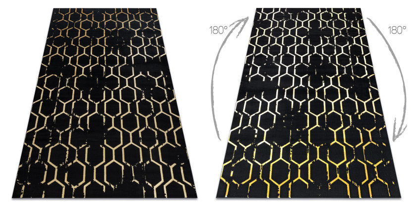 Dywan GLOSS nowoczesny407C 86 stylowy, glamour, art deco 120x170 cm