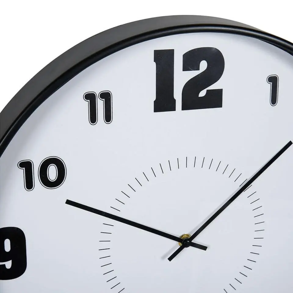 Ostaria Wandklok/muur klok - D40 cm - kunststof - keuken/kamer