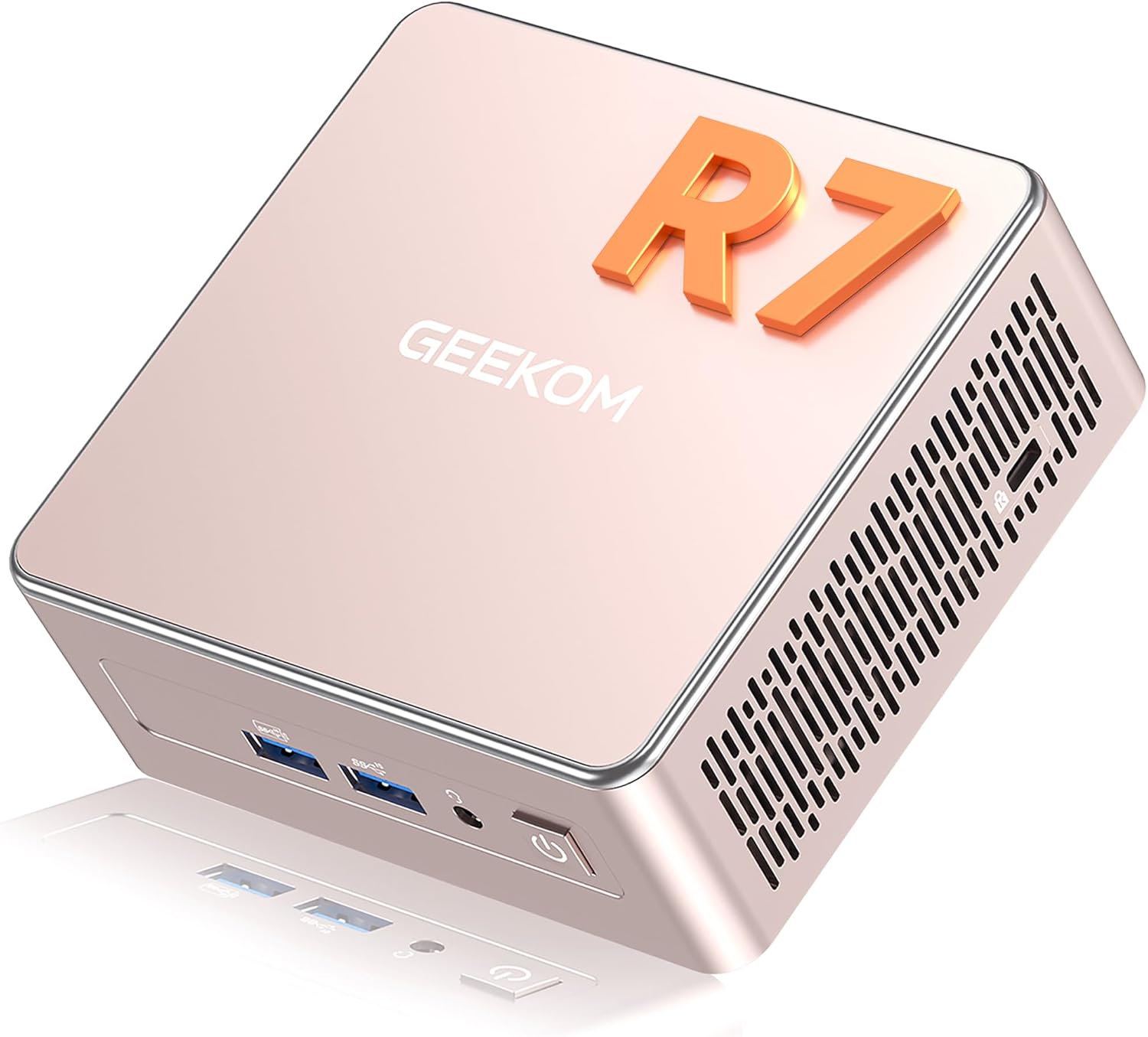 GEEKOM A5 Mini PC 2026 with AMD Ryzen 7 5825U  16GB DDR4(Not LPDDR)  512GB NVMe SSD  2.5 SATA HDD  Radeon Vega 8 Graphics  Windows 11 Pro  8K Quad Display  Dual HDMI  6XUSB  SD 4.0 Slot