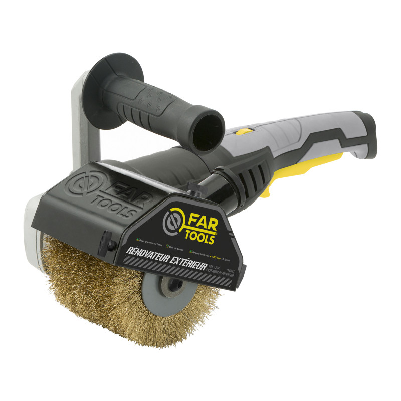 Rénovateur extérieur REX120D avec 3 brosses 1300 W FAR TOOLS