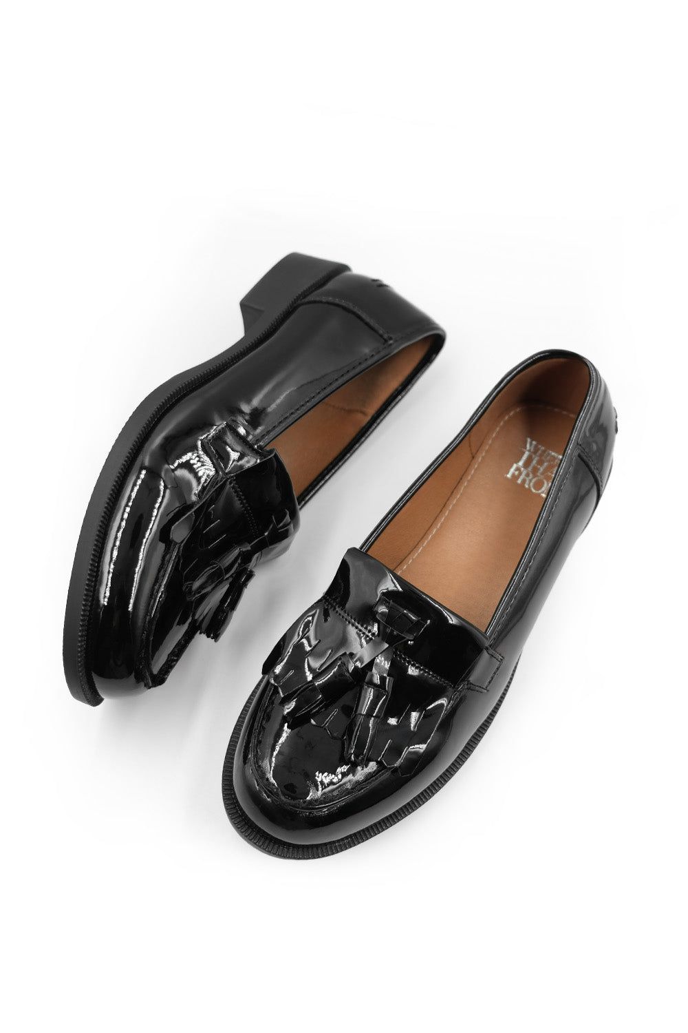 Where's That From Shaisha' Wide Fit Flatform Slip On Loafers Shoes With Tassle