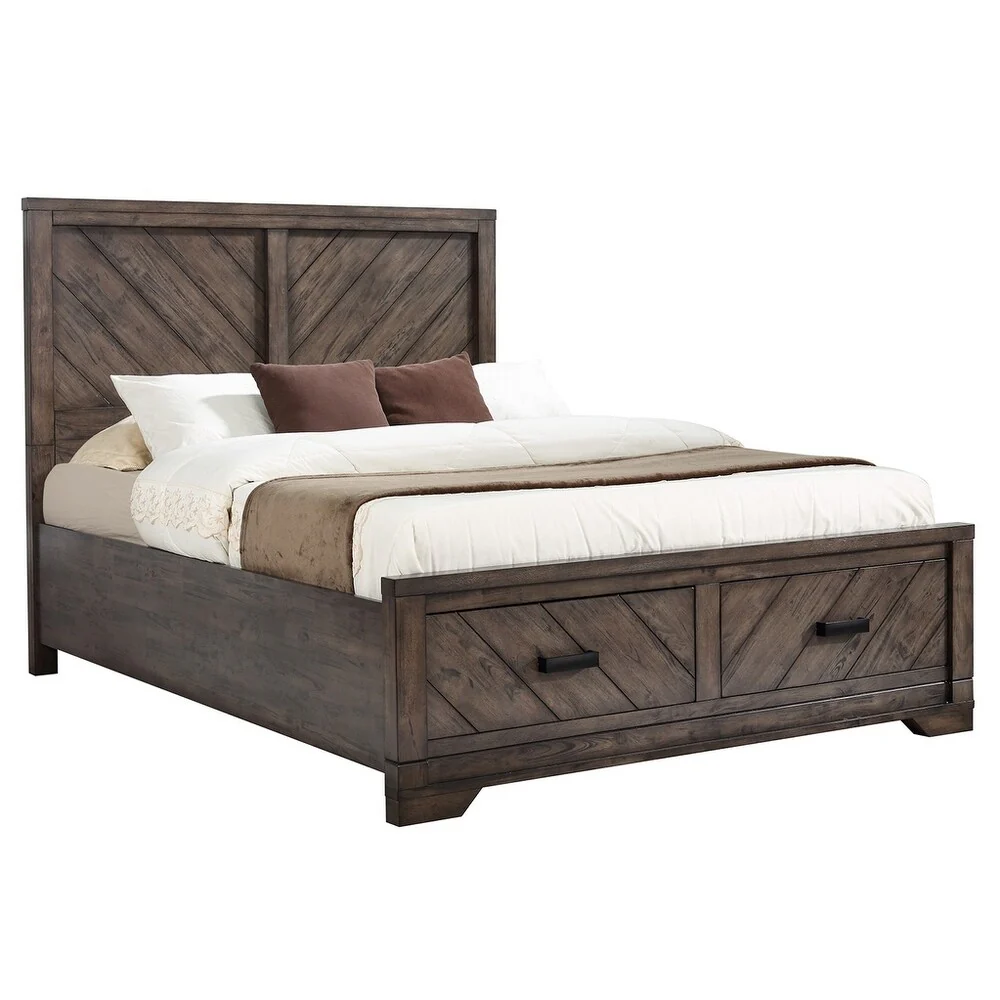 Carbon Loft Conway Rustic Dark Brown 4-piece Bedroom Set