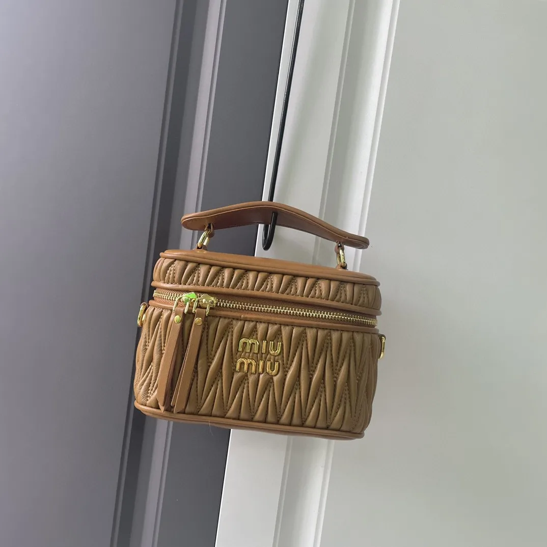 MIU MIU Matelassé Nappa Leather Shoulder Bag