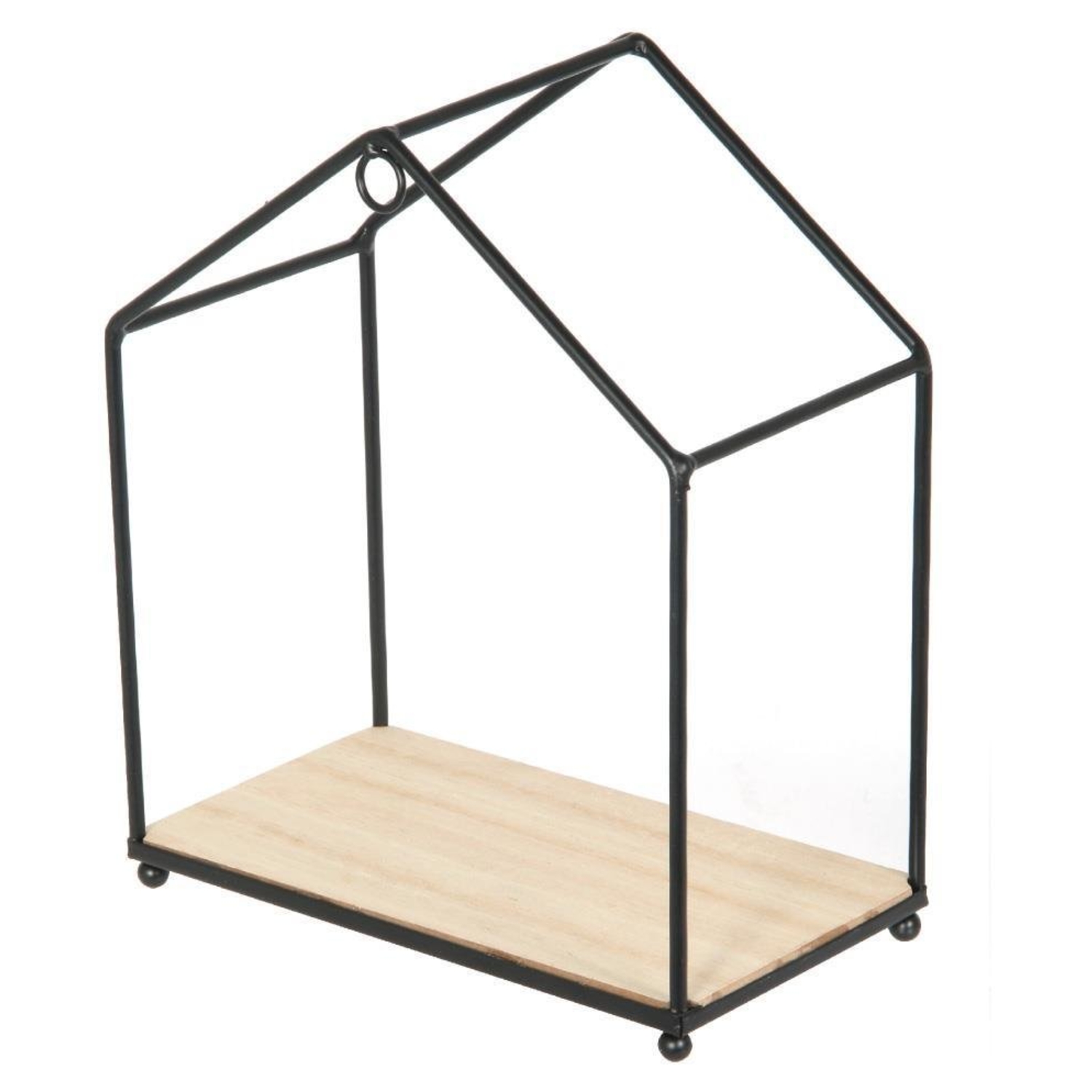 ZESTAW 3 PÓŁEK Filaire Z METALU I MDF w kształcie domu