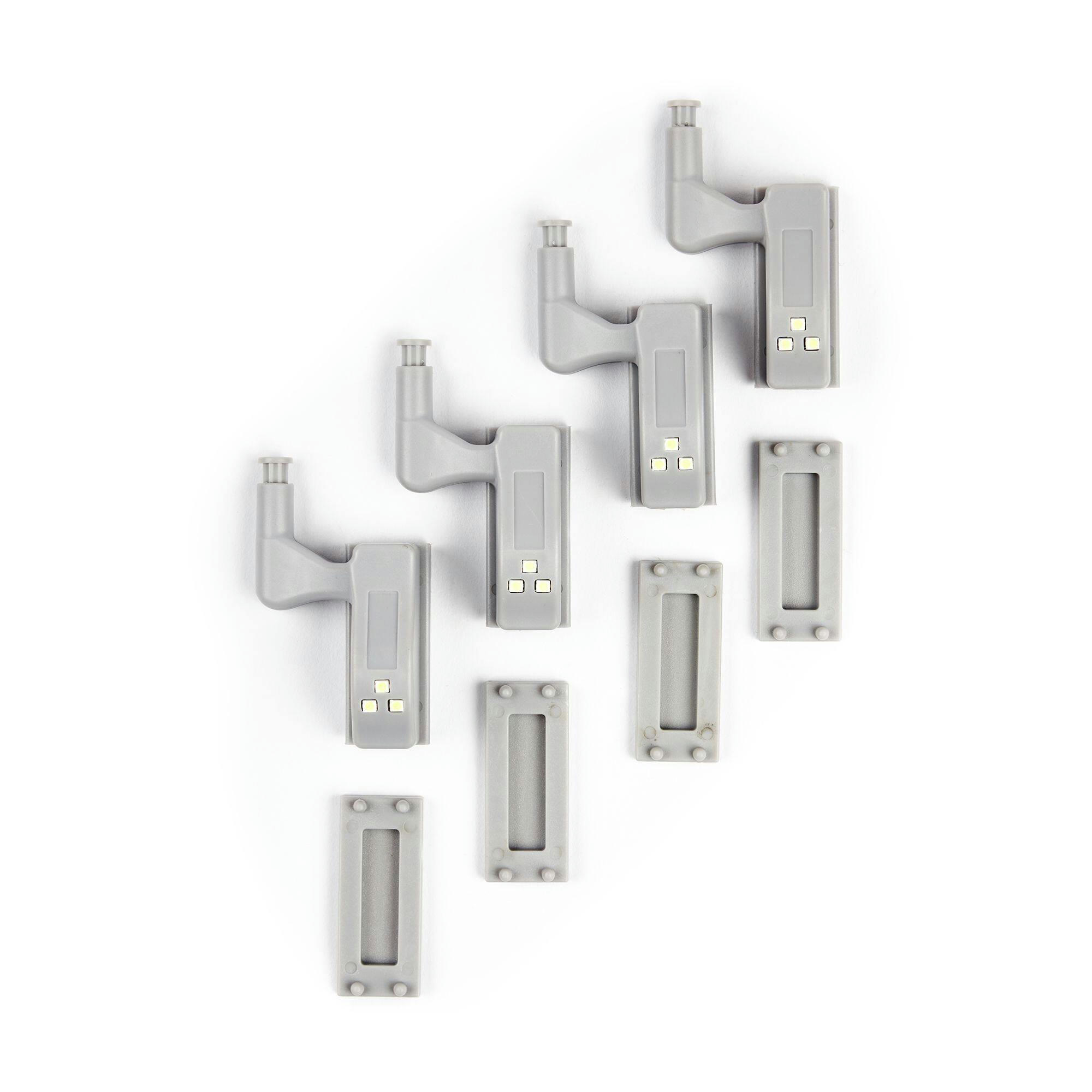Alpena Soft LED Hinge Lights with 12V Batteries, 4-pk
