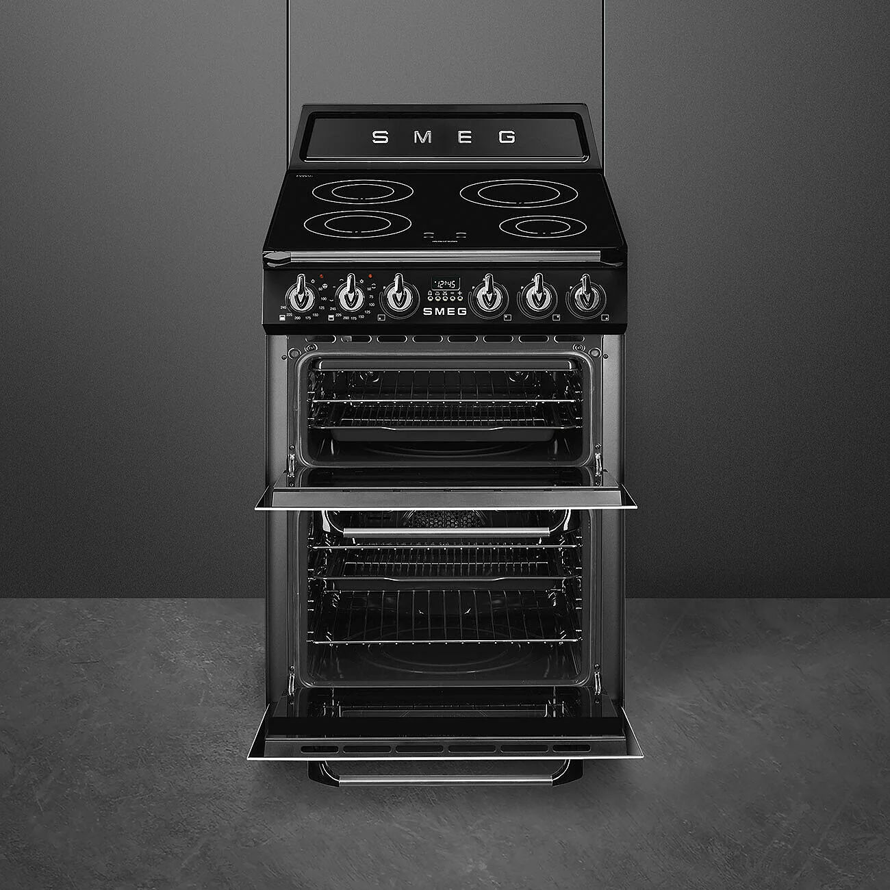 60cm Victoria Electric Cooker Black