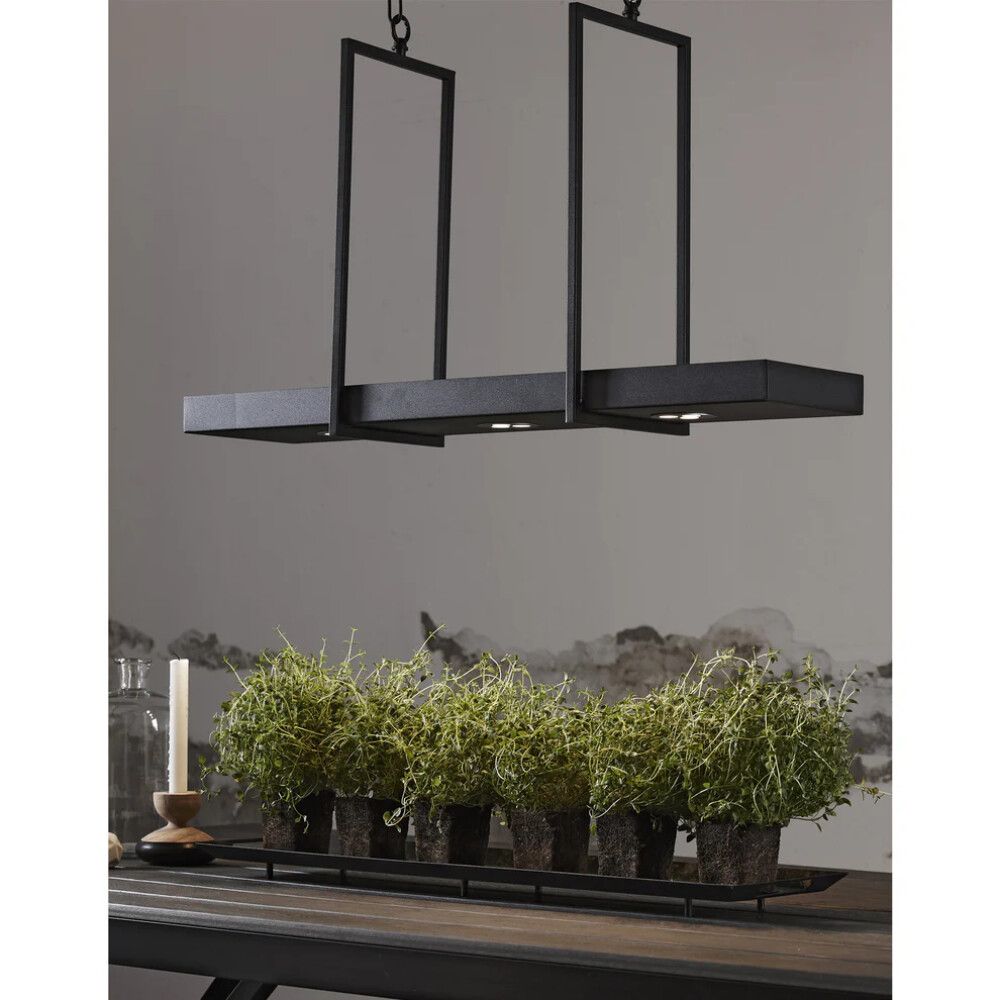 TAKLAMPE MARKSLÖJD TRAY SVART LED