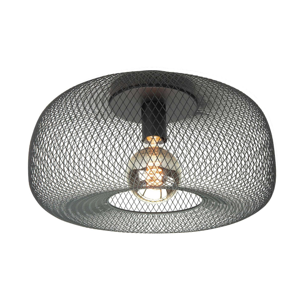 Highlight plafondlamp Honey - 1 lichts - 39 x 22  cm - zwart