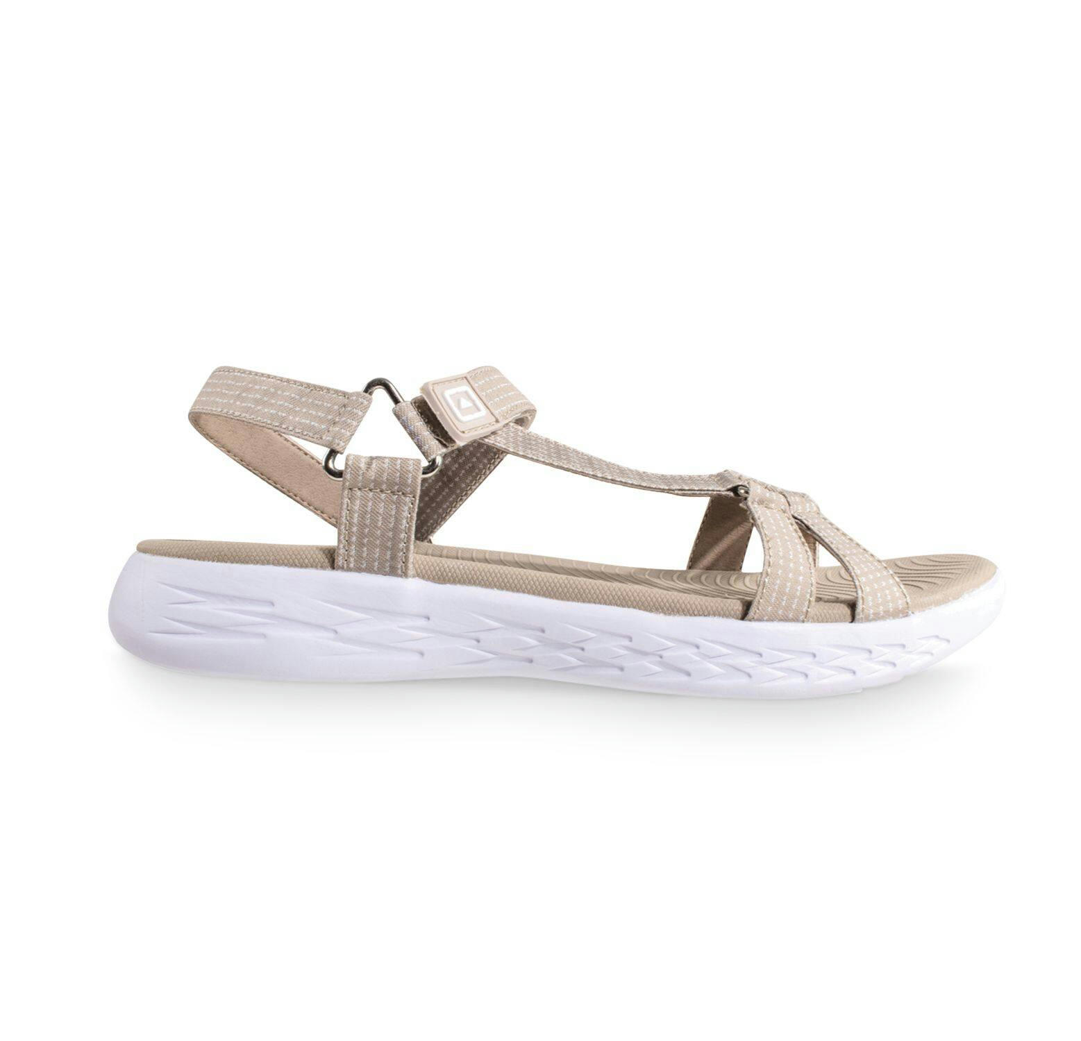 Outbound Women's Adjustable Braided Strap Sandals with Padded Lining, Tan