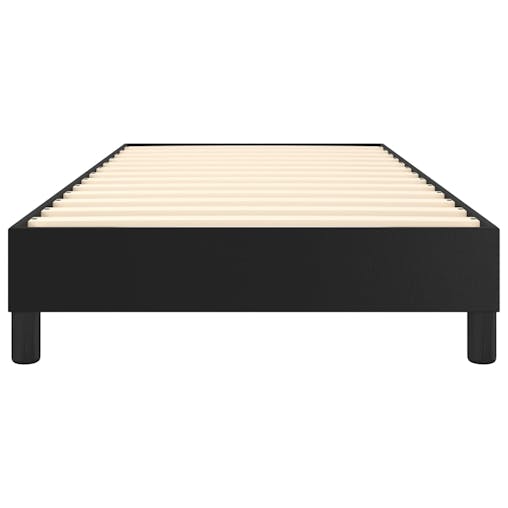NNEVL Box Spring Bed Frame Black 100x200 cm Faux Leather