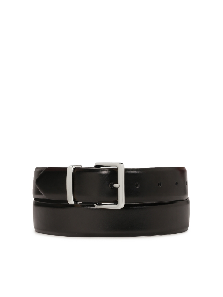 Classic black leather belt