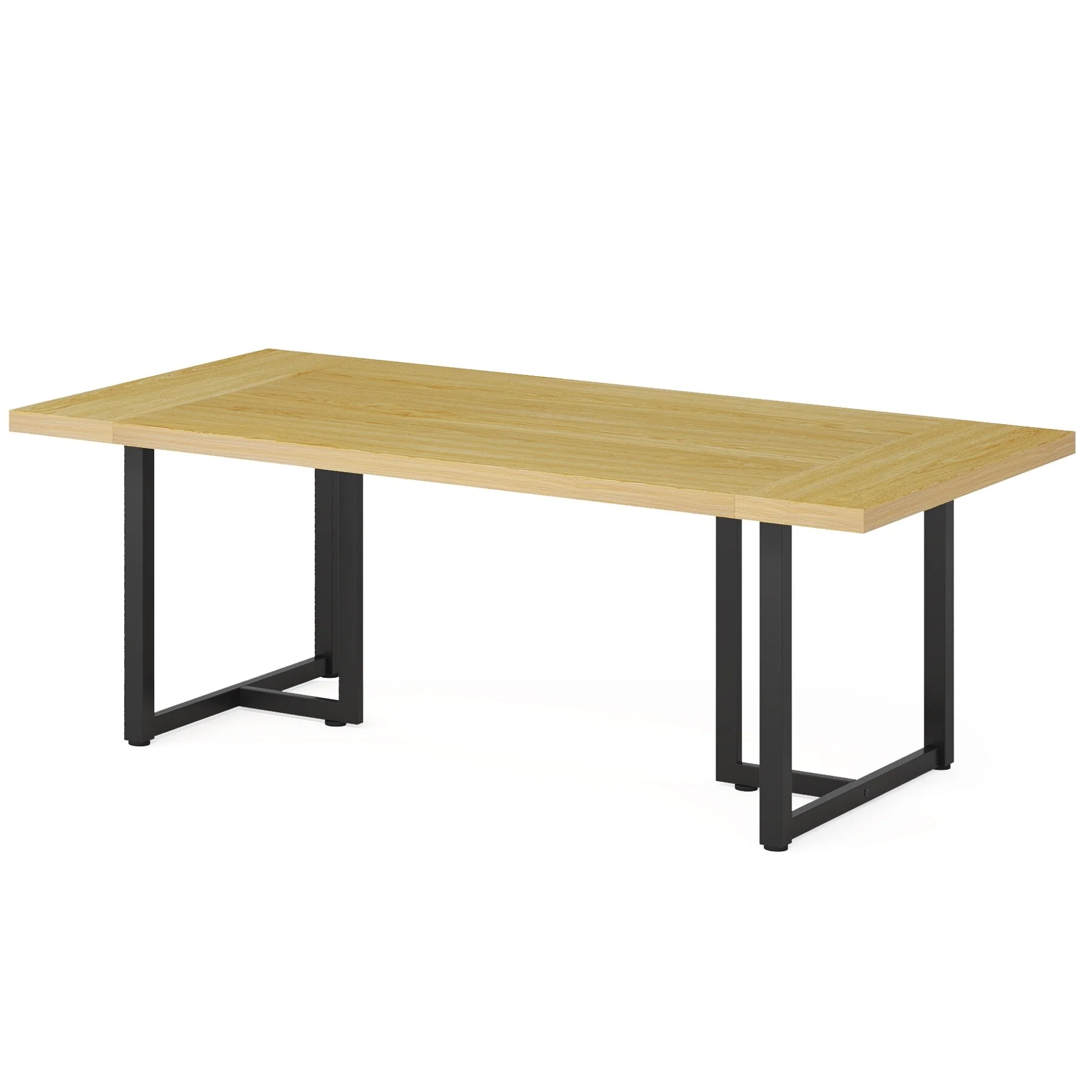 6FT Conference Meeting Table with Steel Legs for Office