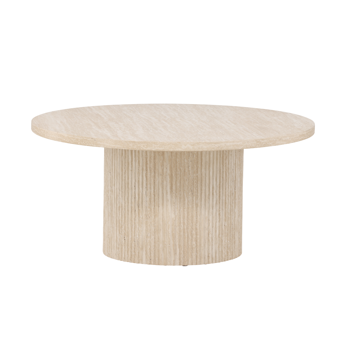 Nest living Nohr Ronde Houten Salontafel Beige - Ø 80 cm