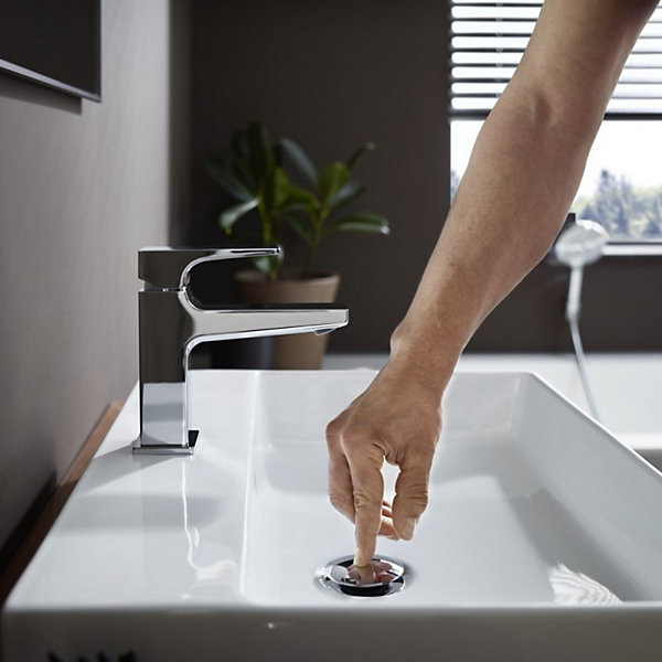 HANSGROHE Mitigeur lavabo Metropol 100 poignée manette bec court, bonde Push-Open