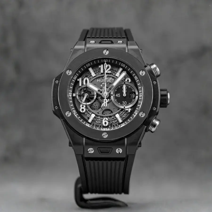 Hublot – Big Bang Unico –  Rubber Strap – Black