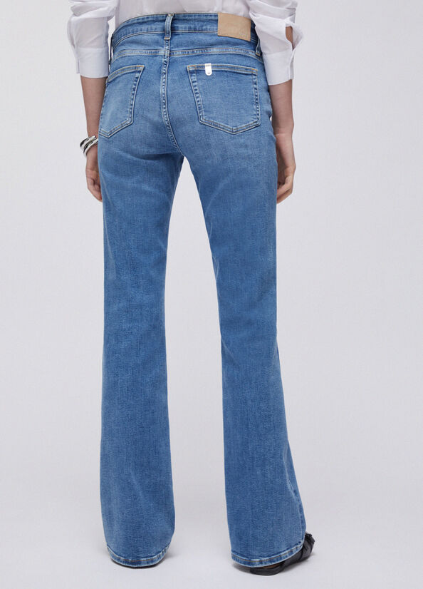 Jeans bootcut a vita alta