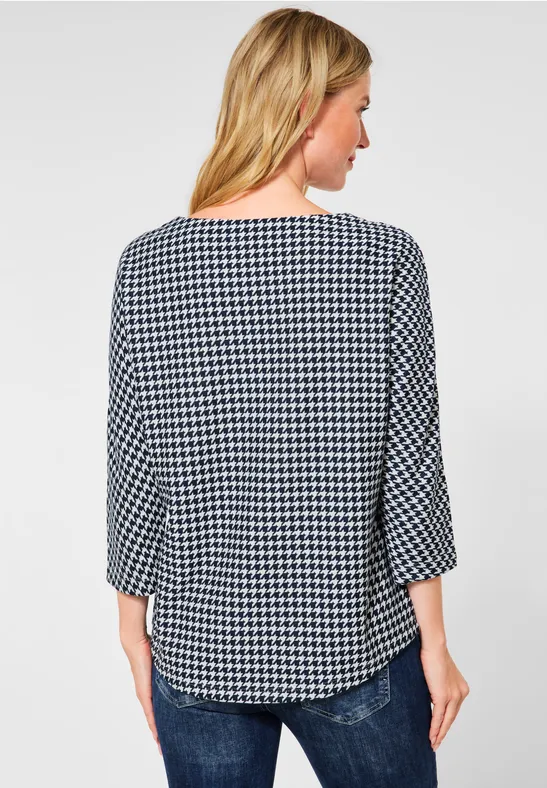 Shirt im Jacquard Muster