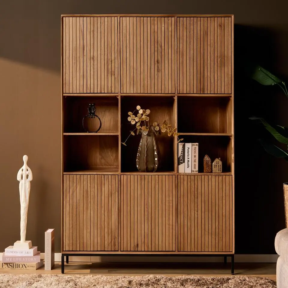 StarFurn - Vakkenkast Madison XL 135 cm - naturel