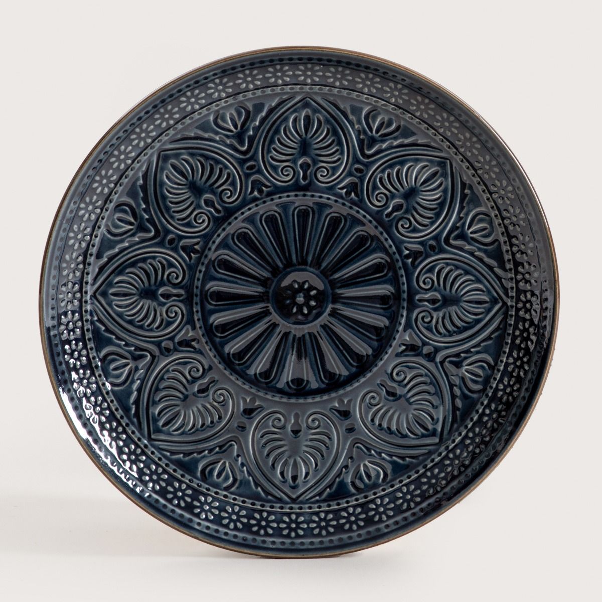 Talerz INDIE obiadowy granatowy 27 cm