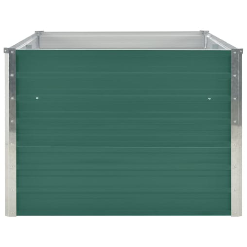 NNEVL Raised Garden Bed 160x80x45 cm Galvanised Steel Green