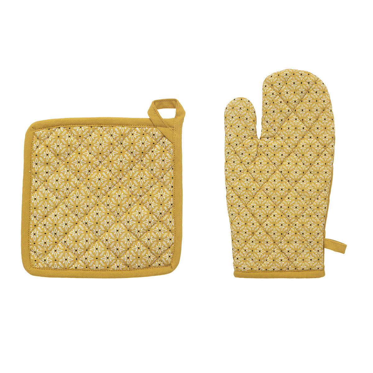 Glove, potholder "Paty" Mustard yellow, H.20 cm