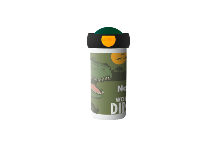 Ontwerp je eigen schoolbeker - Dino