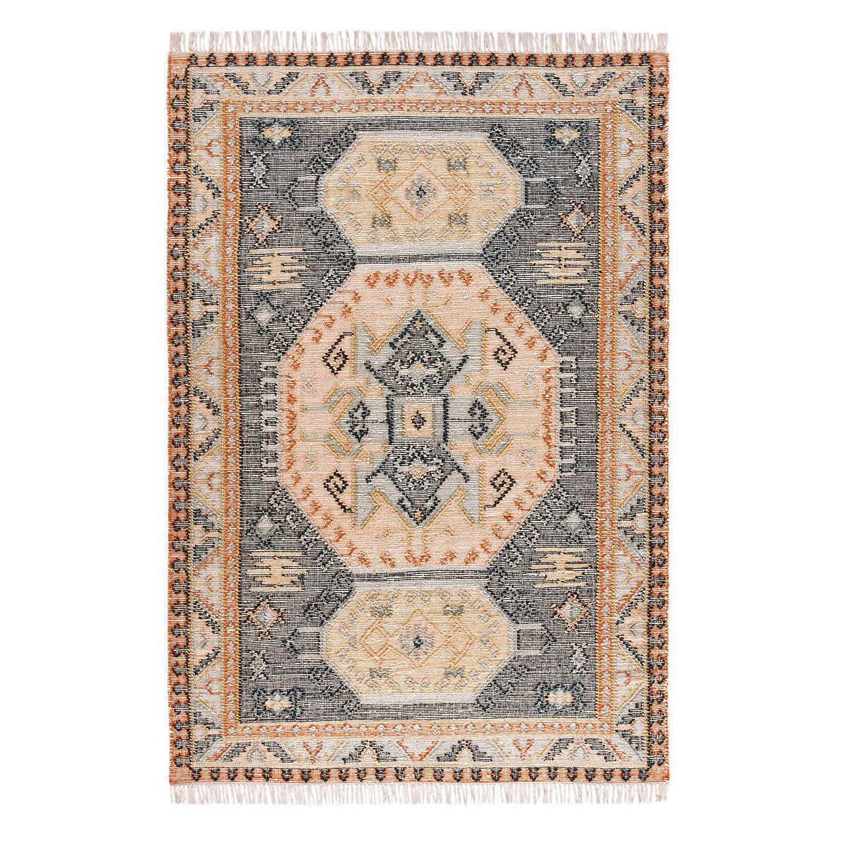Tapis kilim effet used, Uzzo