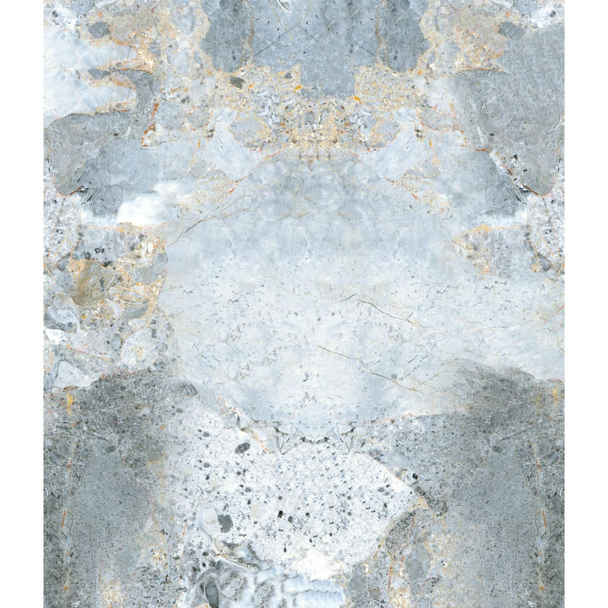 MINERAL - Crédence cuisine Fond de hotte ALU L60xH70cm Gris Pierre