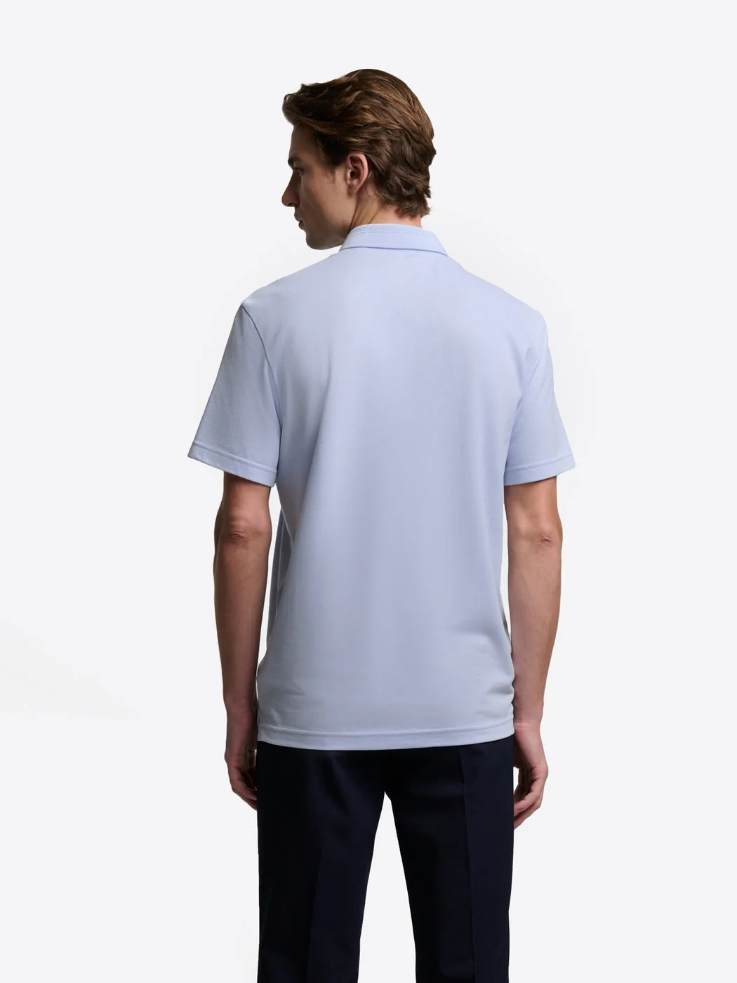 Polo col boutonné en coton premium