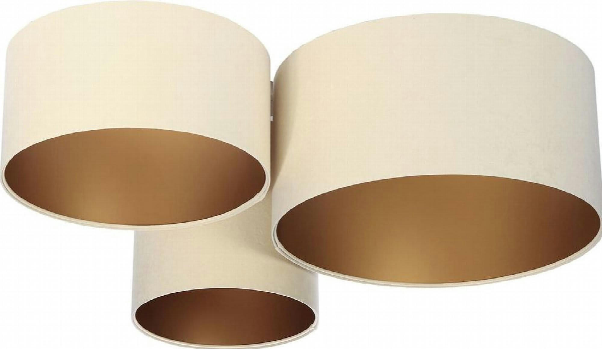 TRIO - Plafonnier Tissu Beige