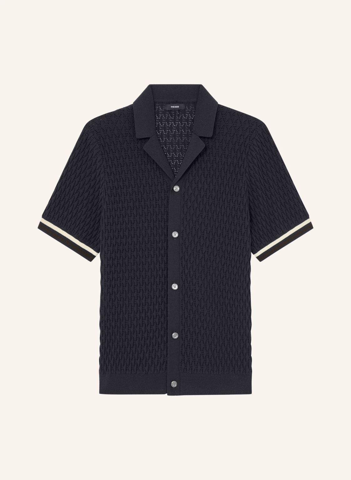 REISS Strickhemd BILSBY Slim Fit