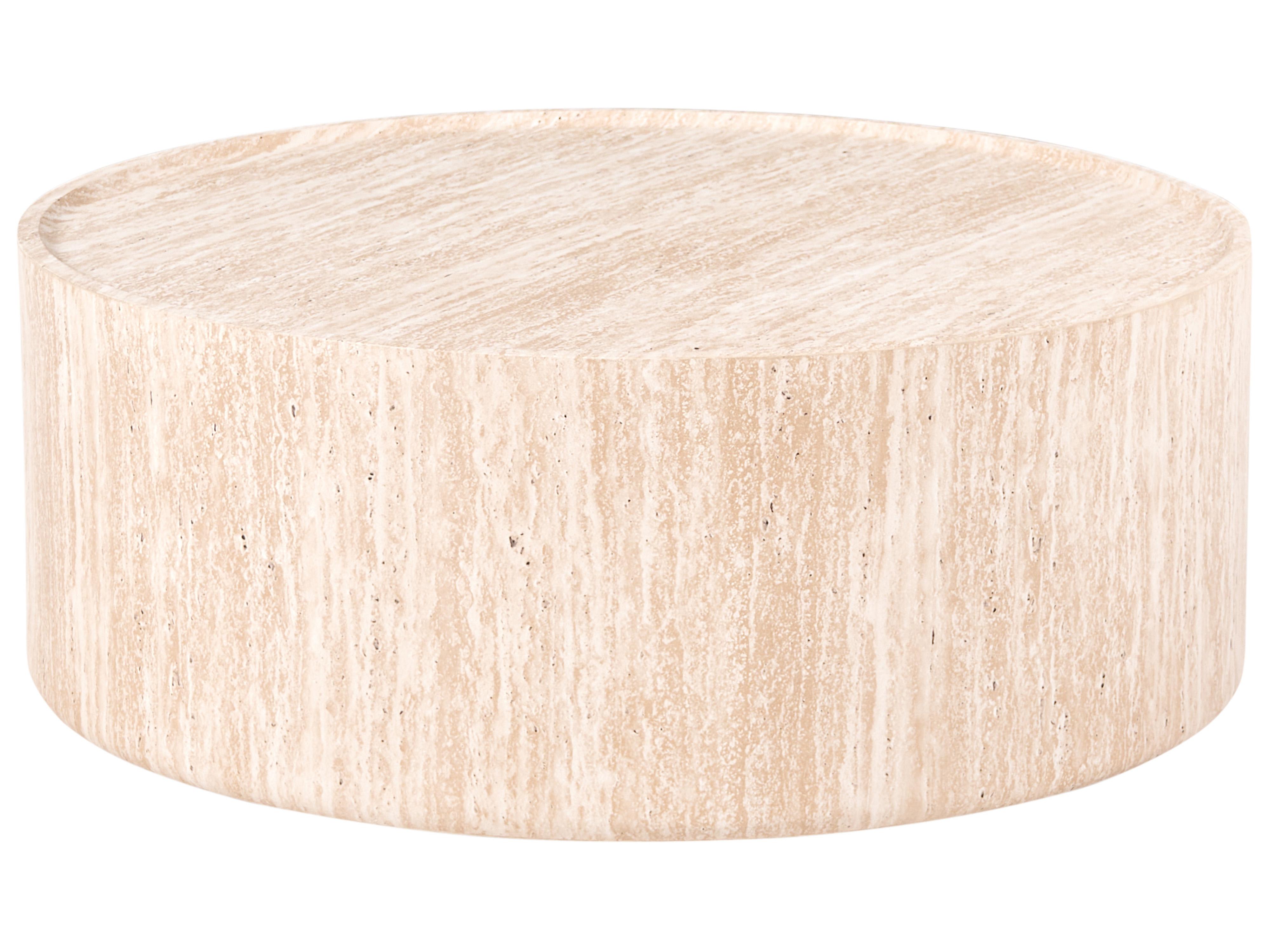Coffee Table BULOKE Travertine Effect