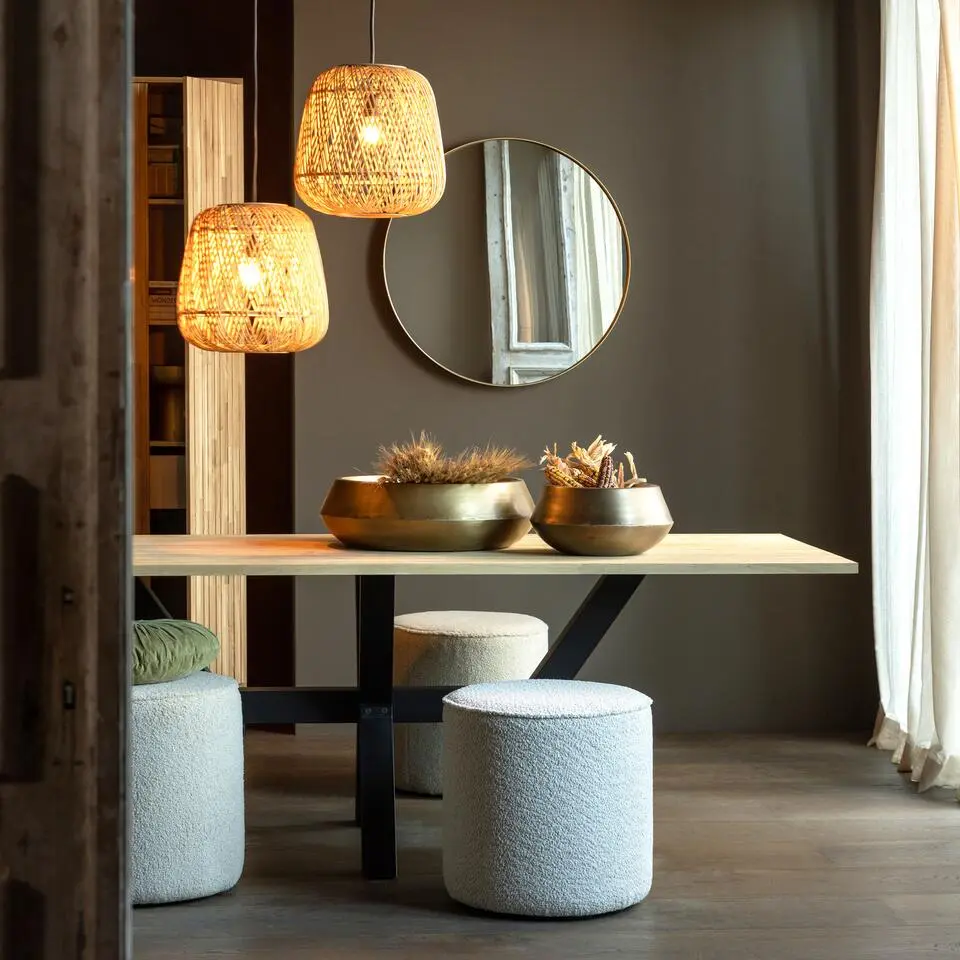 WOOOD Doutzen Spiegel - Metaal - Goud - 80x80x5