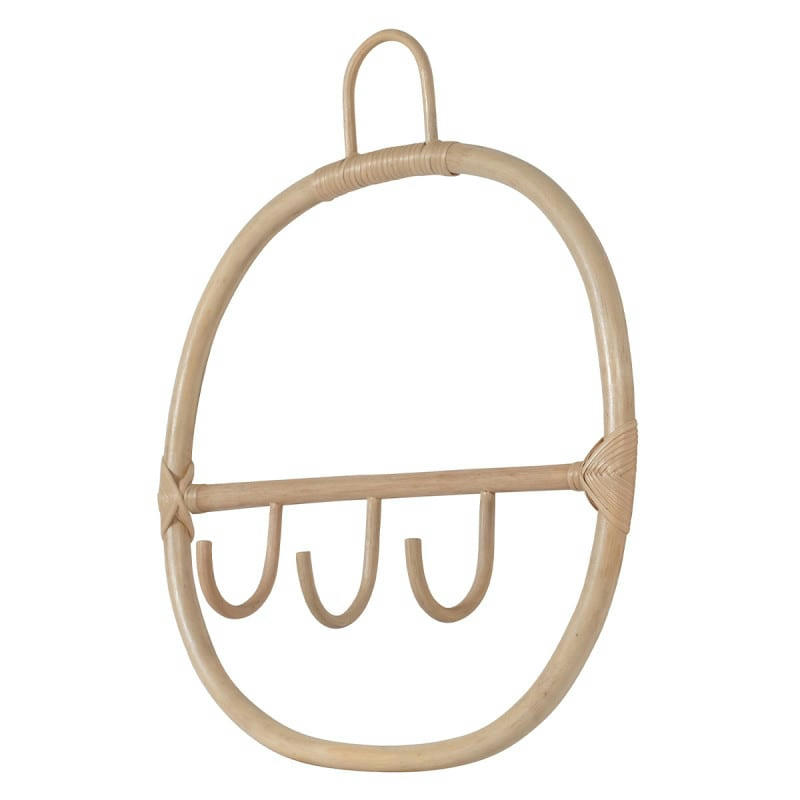 - Patère en rotin 3 crochets