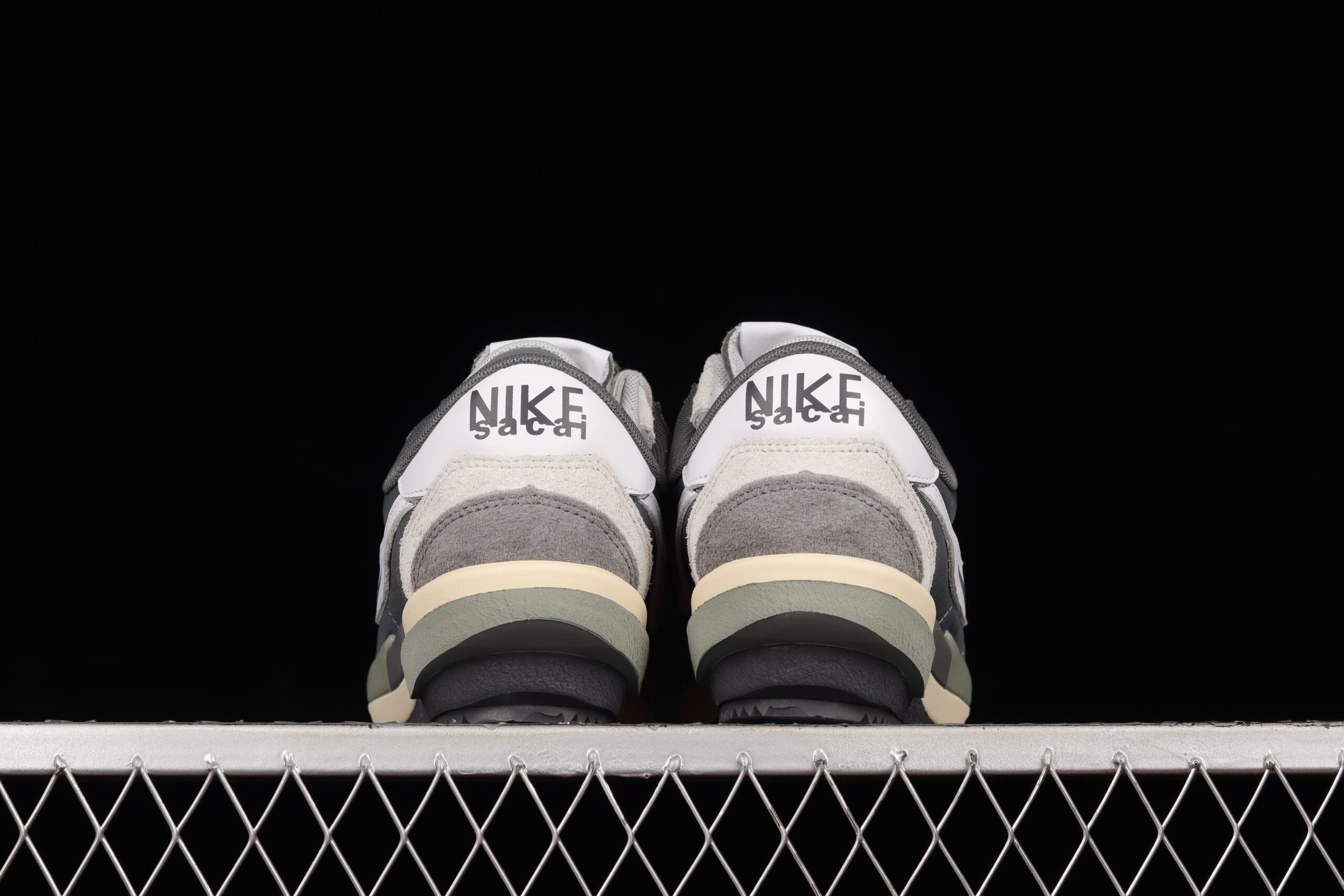 Sacai x Nike Zoom Cortez 4.0 Dark Grey White Green