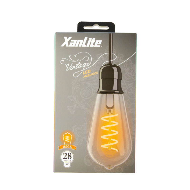 Ampoule LED Vintage E27 4 W 300 lm blanc chaud XANLITE