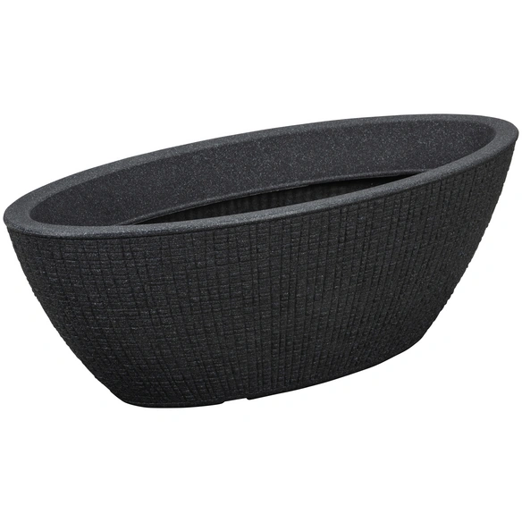 Pflanzgefäß »BARCEO«, ØxH: 58,6 x 19,5 cm, schwarz