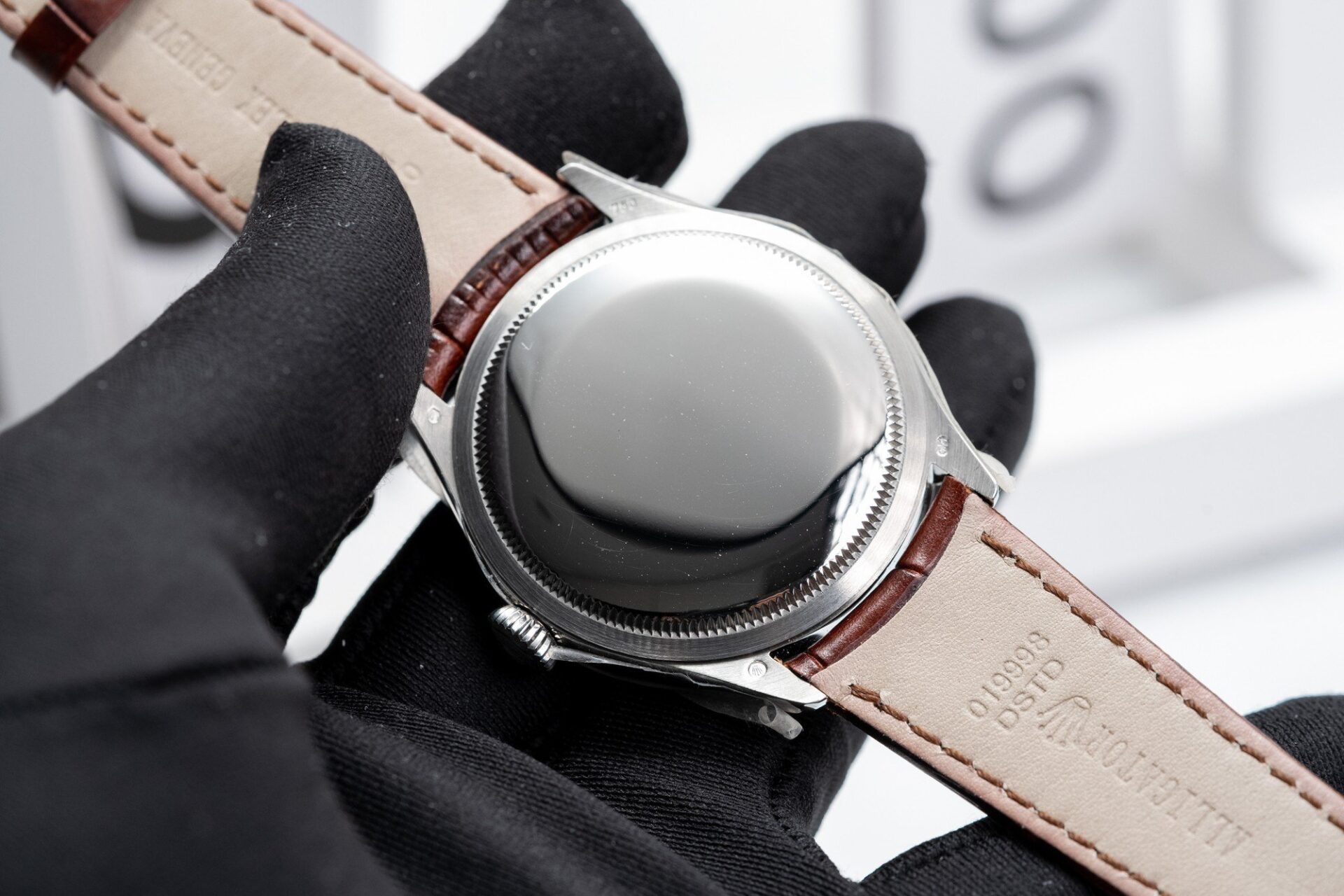 Rolex Cellini 50509 316L Steel Black Dial 39mm Leather MKSF Replica