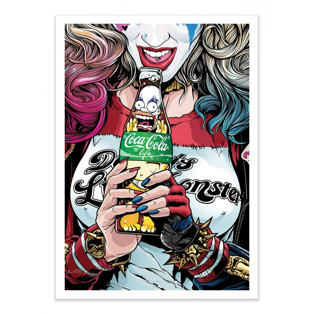 JOSHUA BUDICH - HARLEY -  Affiche d'art 50 x 70 cm