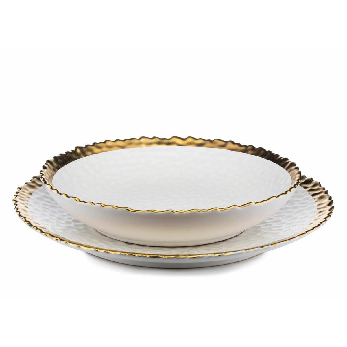 Komplet 2 talerzy Kati White Gold - mały