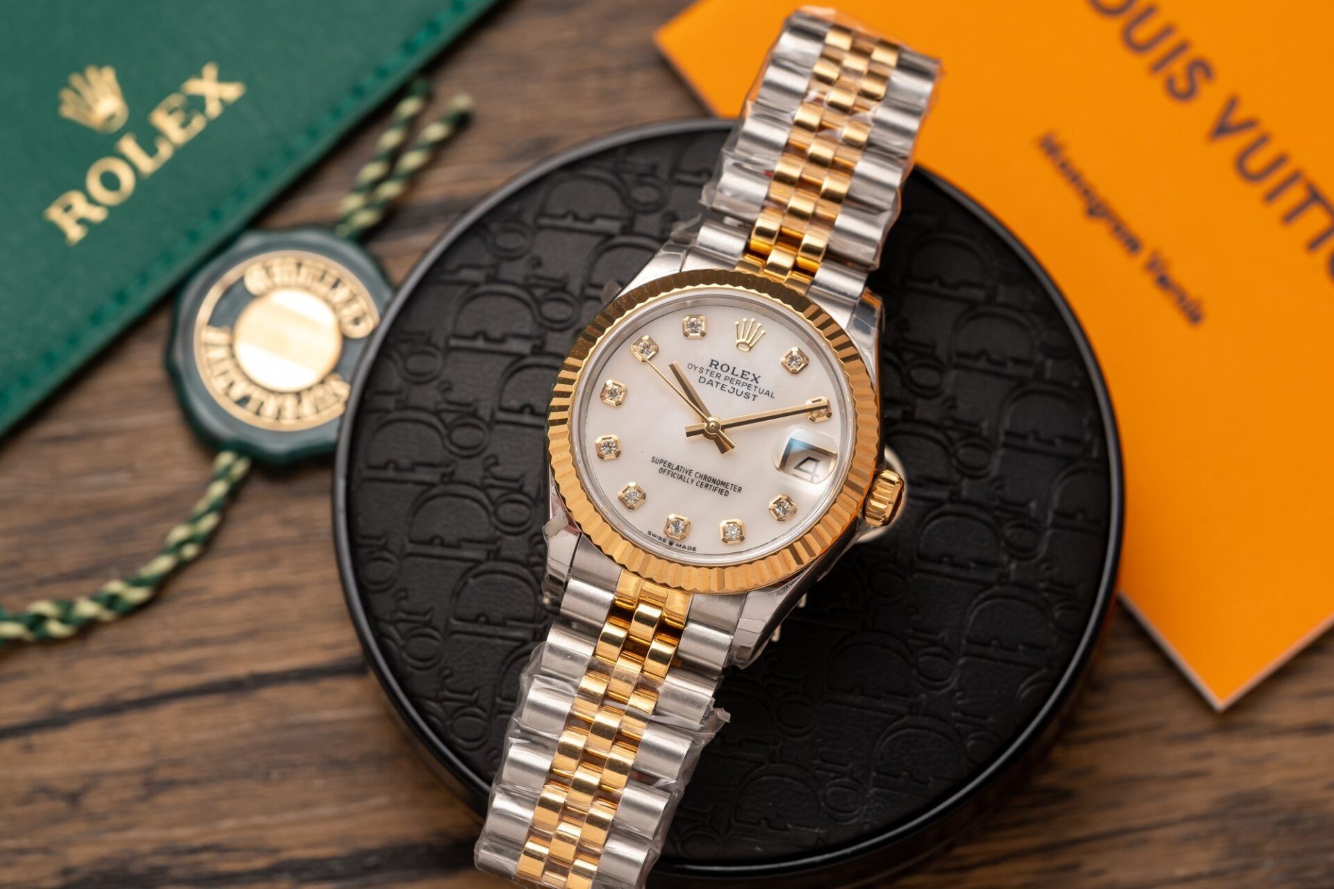 Rolex Datejust 278271 SS/YG Plated White Enamel Dial CZ Diamonds 31mm Jub AAA Replica
