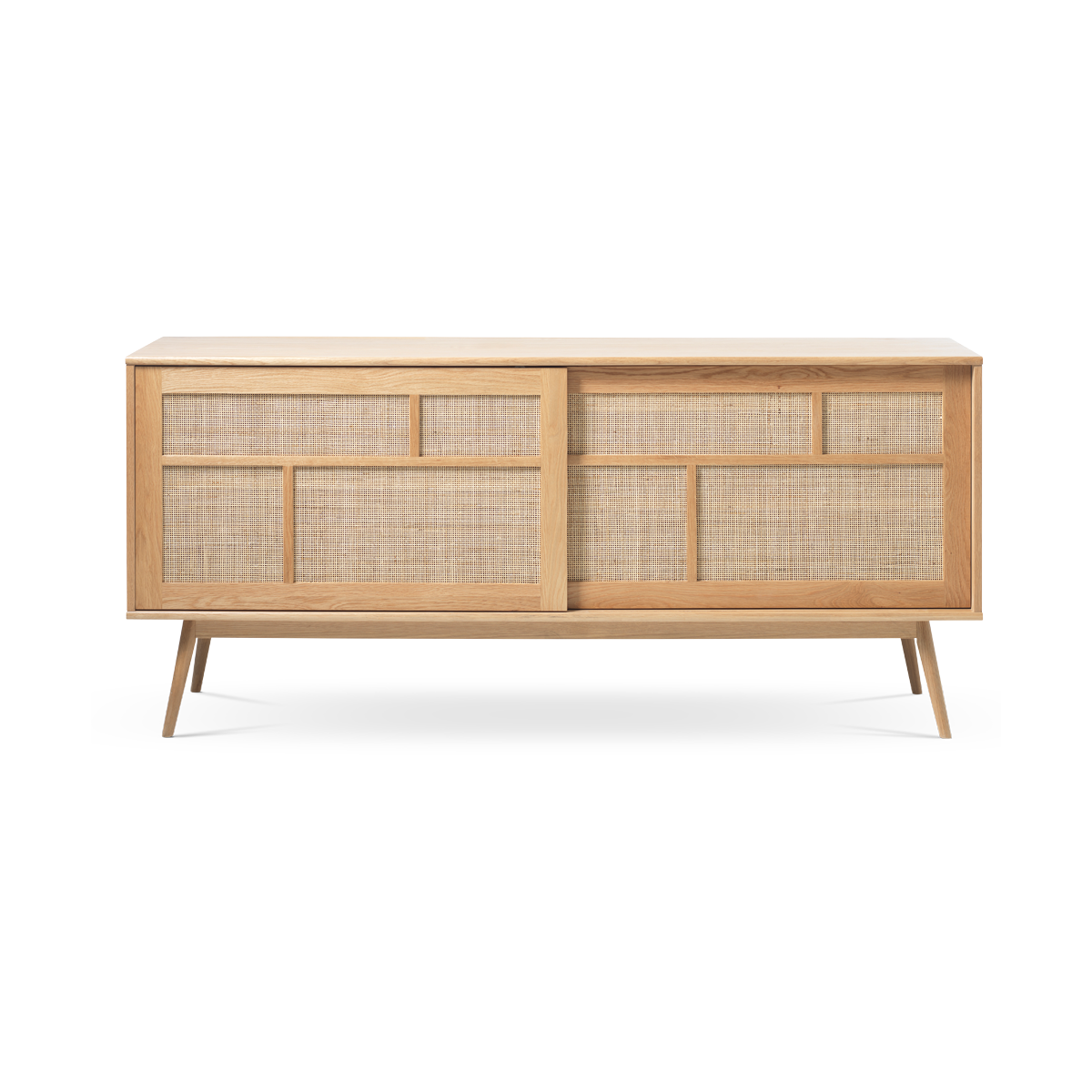 Olivine Boas Sideboard Naturel - Hout - Rattan - B 180 cm
