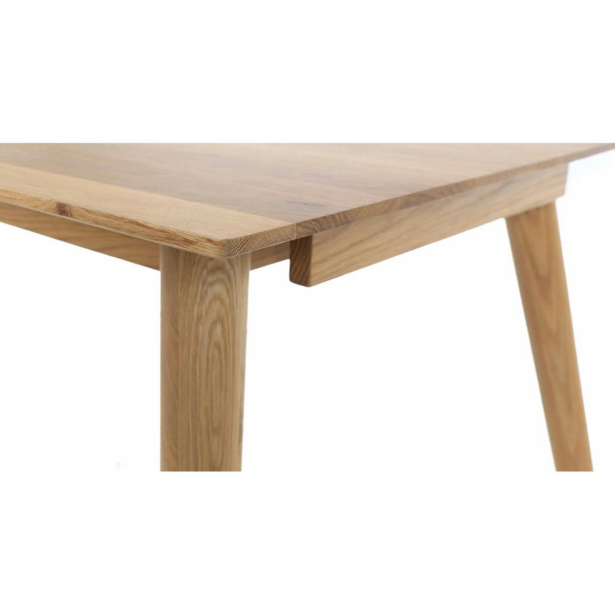ELFY - Table extensible chêne massif 180 cm allonges en option