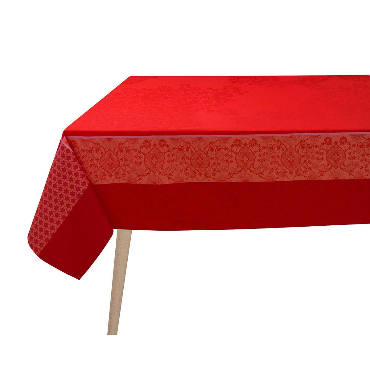 VOYAGE ICONIQUE - Nappe en coton coquelicot 175 x 320